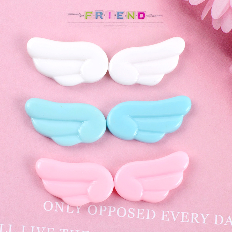 Craft Embellishments - 10Pcs Kawaii Leuke Angel Wings Plaksteen