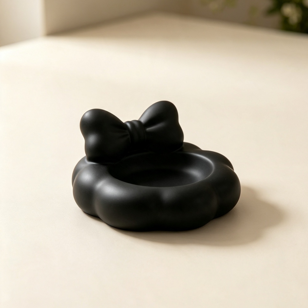 3D-geprinte zwarte strik-siera - Organza Ribbon Spool recensie en prijs