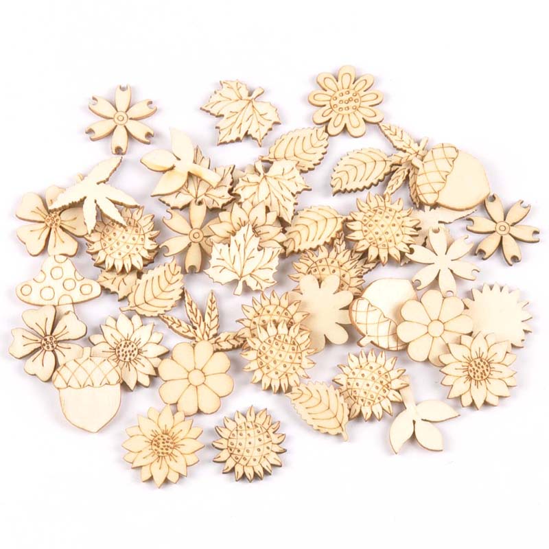 30 Stuks 25-30Mm Hout Diy Acce - Embellishments For Scrapbooking recensie en prijs