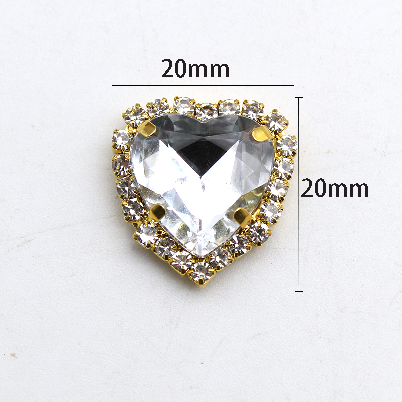 20 mm 10 stuks gouden platte b - Sew On Rhinestone recensie en prijs