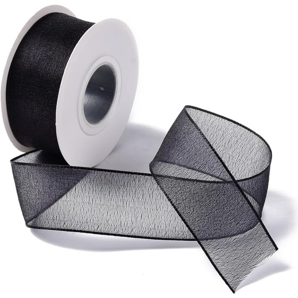 1 inch zwart organza lint bedr - Organza Ribbon Spool recensie en prijs