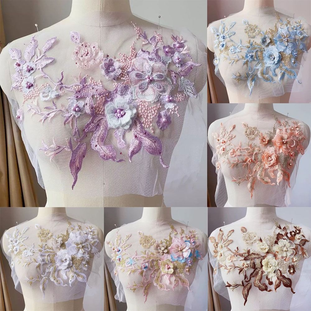 Mode elegante kleurrijke paill - Applique Patch Flower recensie en prijs