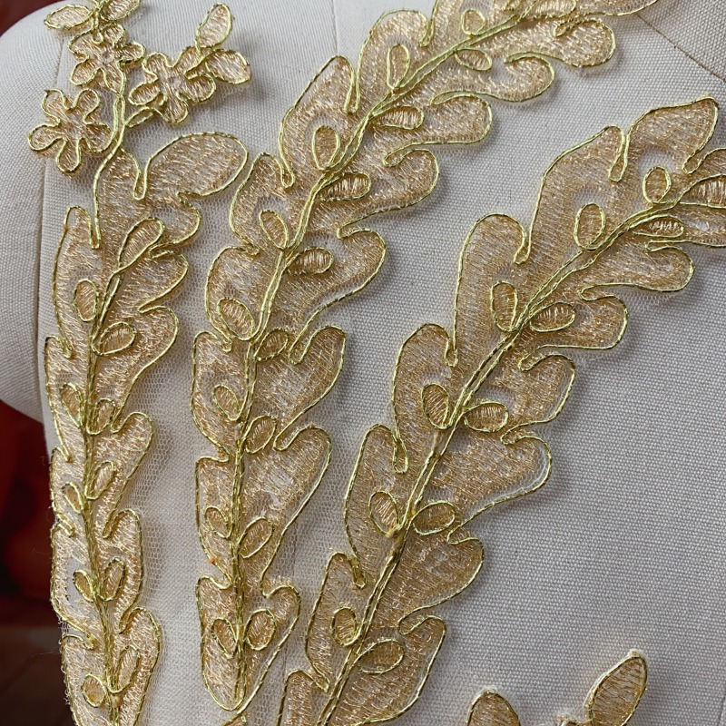 Gouden kantbies voor bruilofts - Craft Embellishments recensie en prijs