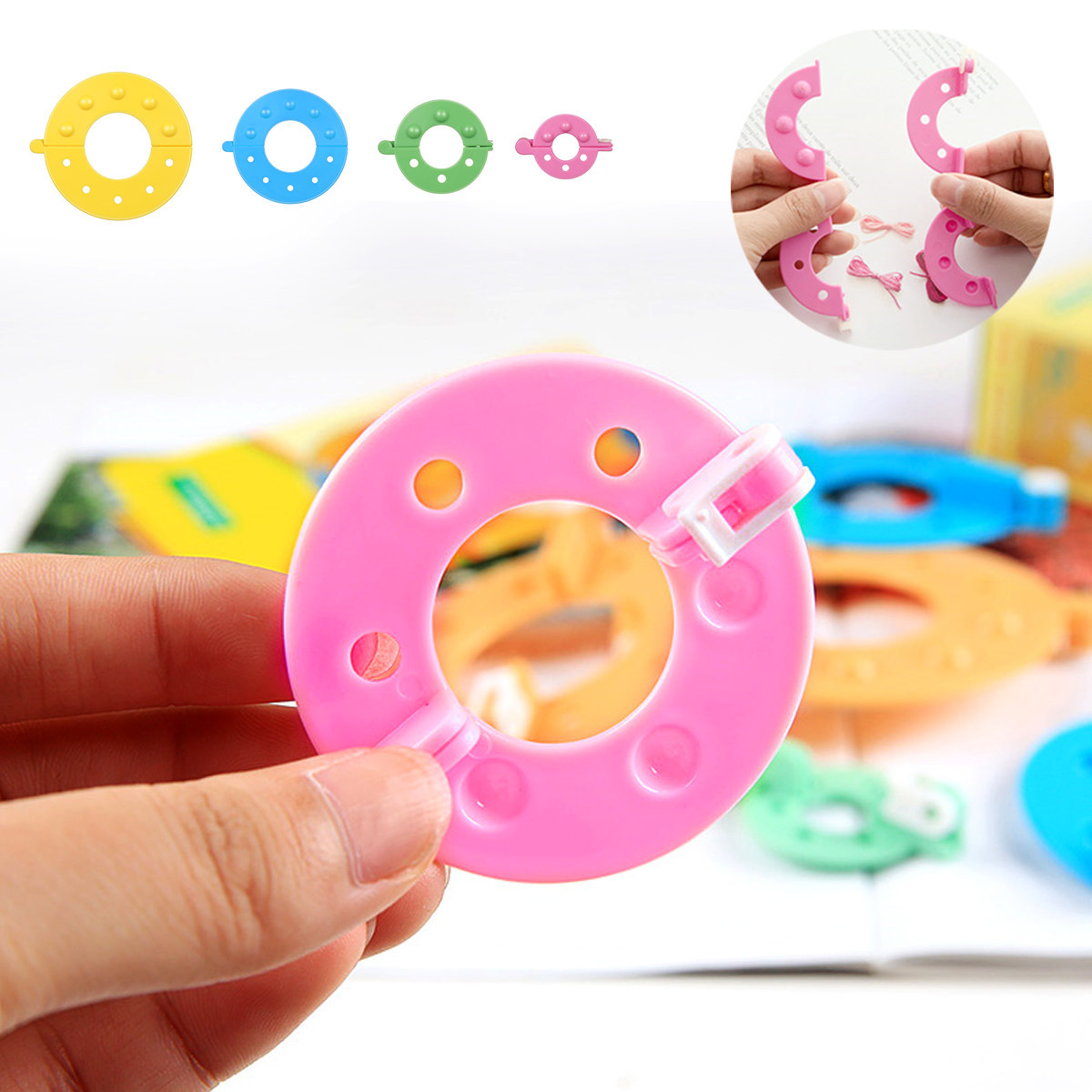8-delige pompommakers, 4 maten - Pom Pom Maker Tool recensie en prijs