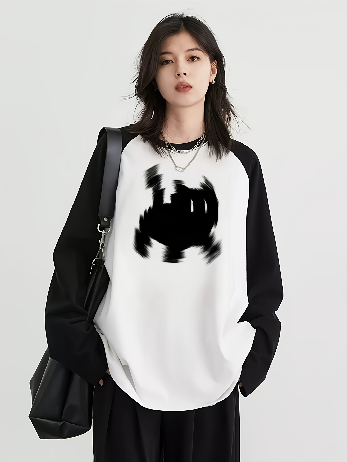 Y2K Dames Raglan T-shirt met l - Embellish Knit recensie en prijs